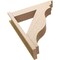 Ekena Millwork 8-in W x 36-in D x 42-in H Funston Trad Rough Cedar Woodgrain TimberThane Outlooker, Primed Tan OUTUR080X36X42FST04RCPR - alternate 3